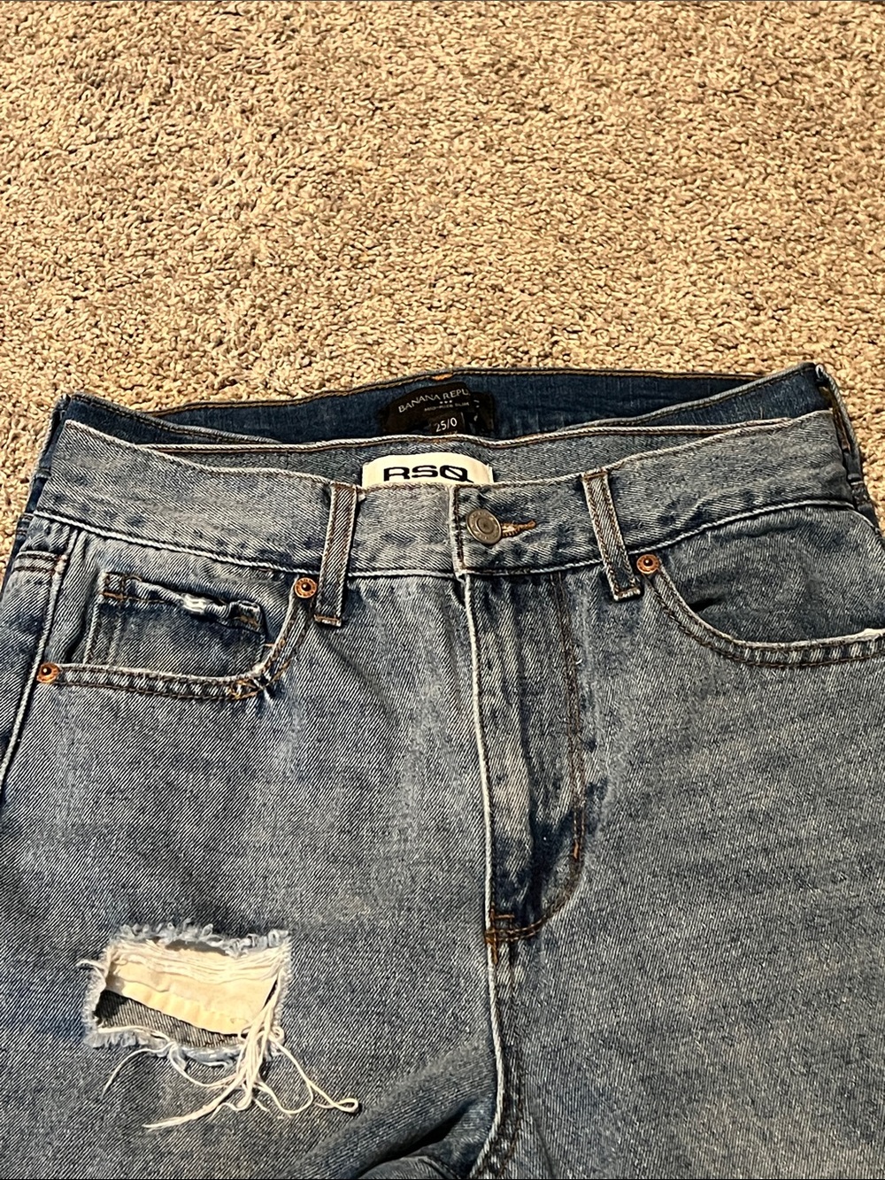 Bundle Two Pair of Jeans. RSQ Light Wash Distressed & Banana Republic